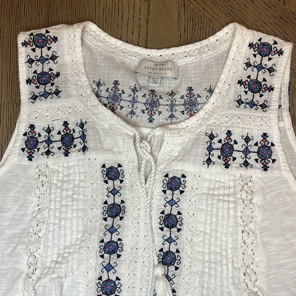 Lucky Brand Embroidered Shirt XS - Picture 4 of 6